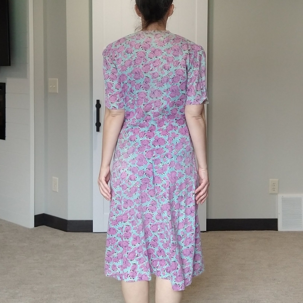 1930's Feedsack Work Dress 30's True Vintage M - image 6